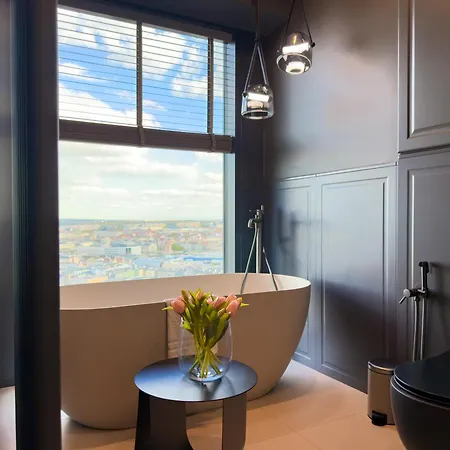 Appartement Urban Global Skyline 22nd Floor No 15 - Air Condition - Free Garage - Luxury Katowice