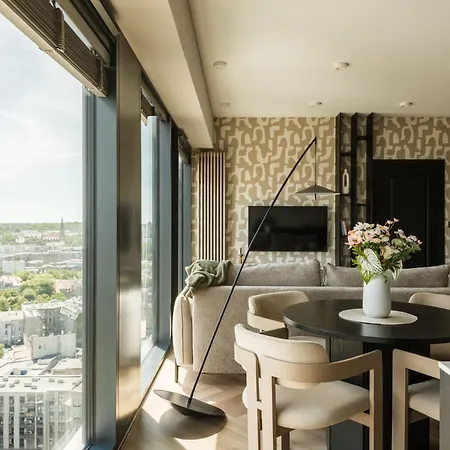 Appartement Urban Global Skyline 22nd Floor No 15 - Air Condition - Free Garage - Luxury Katowice